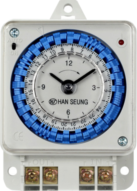 24시간타이머 간판 타임스위치 아날로그 자동 노출전압출력형 주간 HTS-24S, 1개