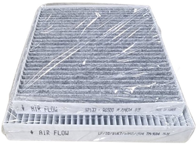 신형 카니발 KA4 활성탄 에어컨필터 (앞 뒤)보조석 필터 트렁크쪽 필터, 1세트