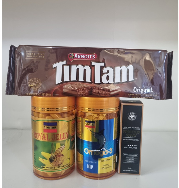 호주 코스타 로얄제리 1450mg 100정 오메가3 100정 프로폴리스 스프레이 팀탐 오리지날 초코바, 1개