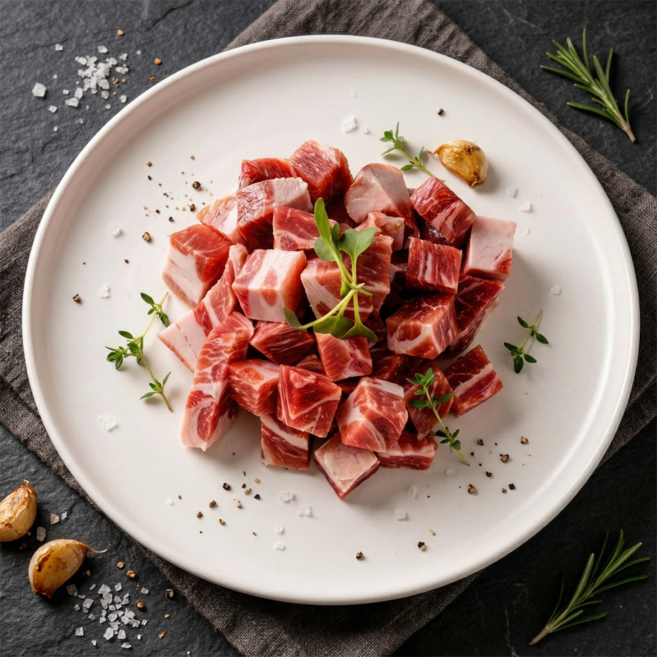 국내산 무항생제 한돈 카레용 찌개용, 300g, 2개