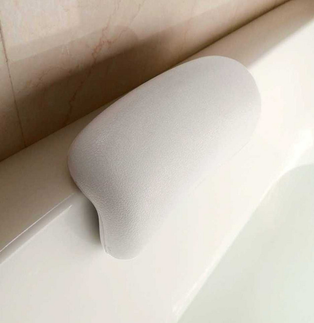 욕조 머리받침대 반신욕 목 욕실 헤드레스트 입욕베개 고탄성 방수쿠션, 3. 클래식 블랙, 1개