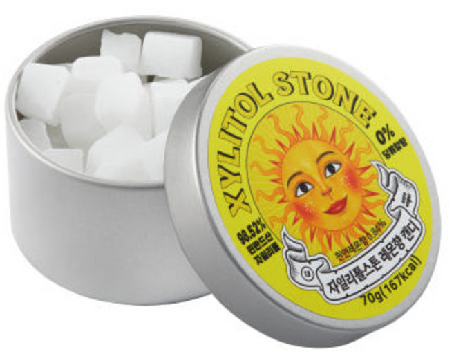 자일리톨스톤 캔디 레몬, 70g, 1개