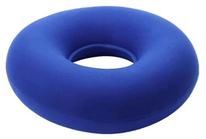 임산부 회음부 방석 산모 도넛 치질 보호 원형 에어 쿠션 수술 환자 출산 사무실 엉덩이 꼬리뼈 바른 자세, 블루, 1개
