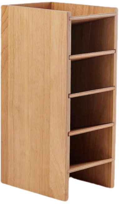 MUJI 고무나무 소품 선반 5단, 1개, 내추럴