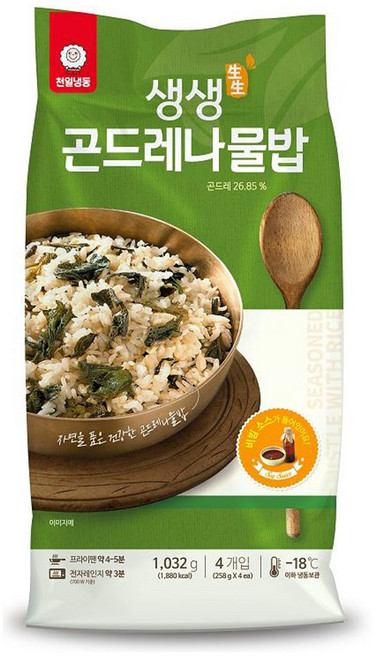 천일식품 볶음밥 곤드레 나물밥 258gx4개, 1.03kg, 1개