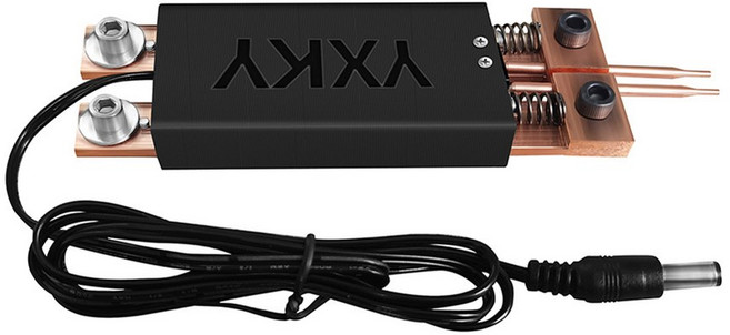 스폿용접기 미니 휴대용 충전식 DIY 용접 장비 8000W 9600Mah 배터리 스폿 용접기 디지털 디스플레이 18650 및 니켈 스트립용, 07 Black plug, 1개