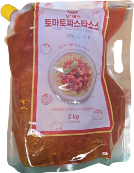 오뚜기 오쉐프 토마토파스타소스, 1개, 2kg