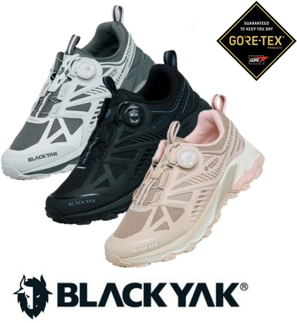[백화점 매장판] 블랙야크 BLACKYAK 공용 GTX 사계절 트레킹화 트레일화 등산 아웃도어 등산신발 등산운동화 남성 여성 커플 워킹화 하이킹화