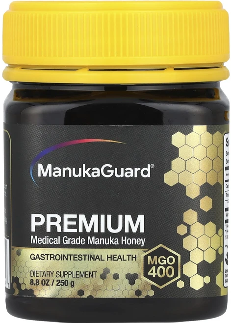 몸관리하세요 겨울입니다 ManukaGuard 프리미엄 의료 등급 마누카 꿀 MGO 400 250g(8.8oz) 특별관리진행, ManukaGuard 프리미엄 의료 ..., 250g, 1개 - 쿠팡
