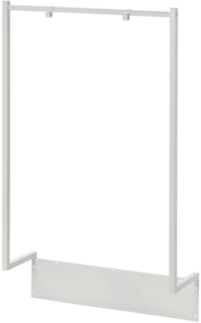 서랍장 위로 올리는 무타공 행거 타보 추가 옷걸이봉, 화이트