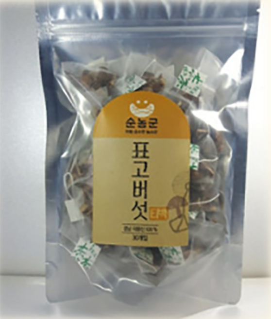 [들녘 표고농장] 산지직송 지하암반수로 키운 국내산 무농약 표고버섯차 버섯 순농군 친환경 버섯 농산물우수관리 인증 GAP, 티백 지퍼백(30EA), 1개, 1.8g, 25개입