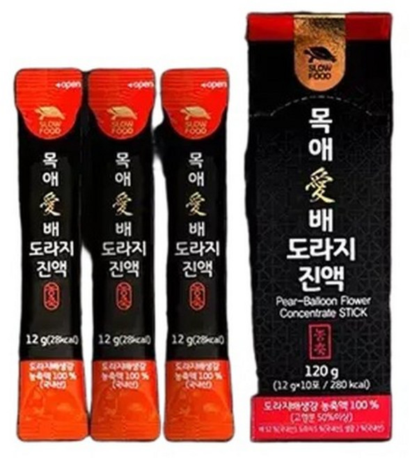 슬로푸드 목애배도라지진액 12g 100포, 100개