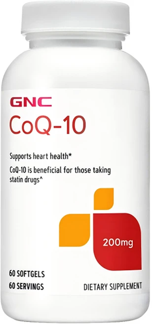 GNC CoQ-10 200mg 소프트젤, 60정, 1개 - 쿠팡