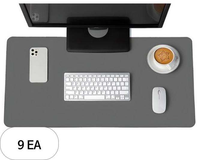 하이어데코 데스크 매트 가죽 논슬립 와이드 대형 마우스 장패드, 9세트