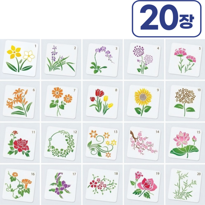 베네 아트 스텐실 도안 페인팅판 세트, 1세트