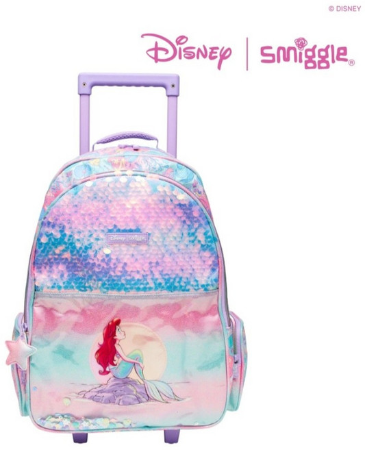 스미글 인어공주 Ariel 트롤리 백팩 겸용 호주정품