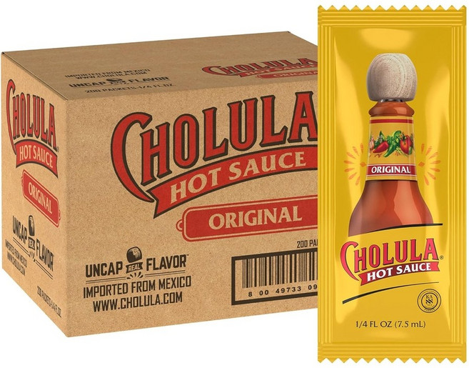 미국 Cholula 촐룰라 오리지널 핫소스 200패킷, 1개, 1.5L