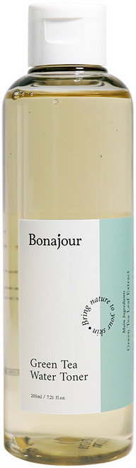 보나쥬르 그린티 워터밤 토너, 205ml, 1개