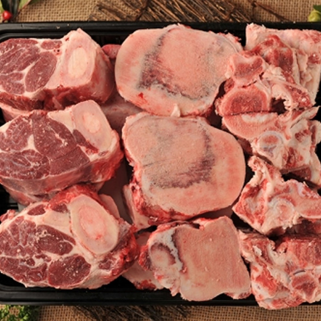 (주)가천린포크 명품언양한우효도세트2호(사태3kg+사골2kg+등뼈2kg)