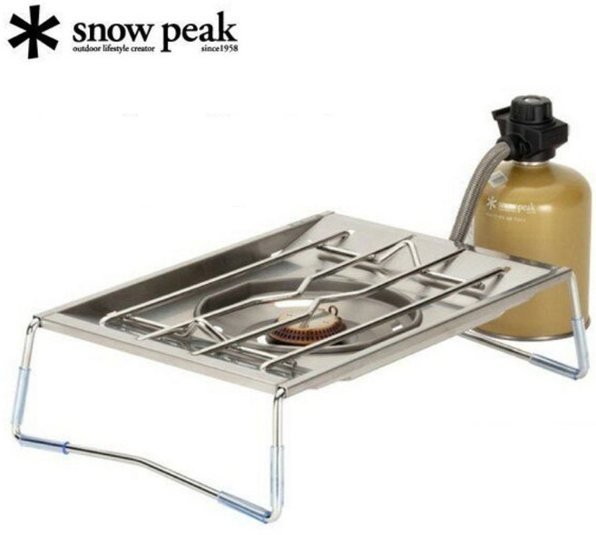 snow peak 스노우피크 플랫 버너 휴대용 캠핑 야외 아웃도어 GS-450R, 1개, 단품