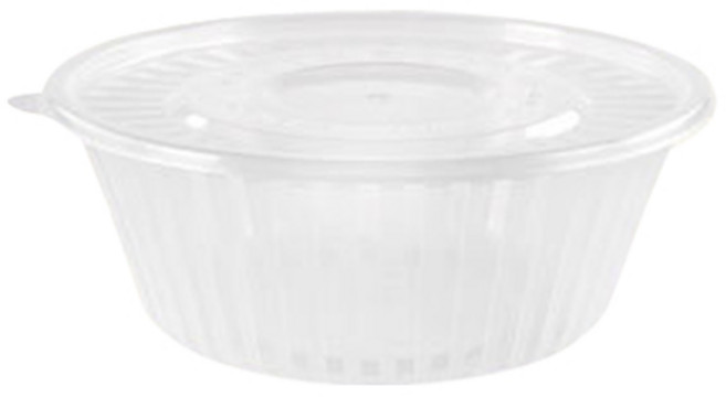 행복물류 사출 냉면용기(중) 1.3L 찜용기 용기 포장용기 배달용기, 1개, 200세트