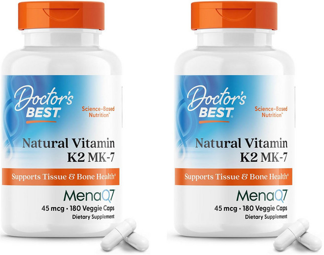 닥터스베스트 내추럴 비타민 K2 MK-7 45mcg 베지 캡, 180정, 2개