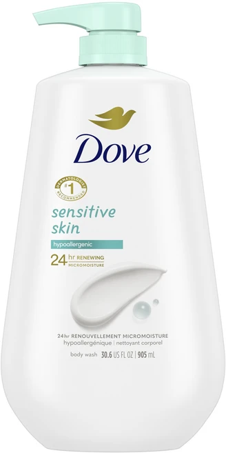 도브 너리싱 바디 워시 센서티브 스킨, 34oz, 1개 - 쿠팡