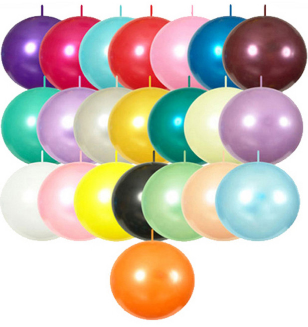 파티쇼 네오타이룬 30cm 펄풍선 100개 링코룬 꼬리푼선, 루비레드, 1개