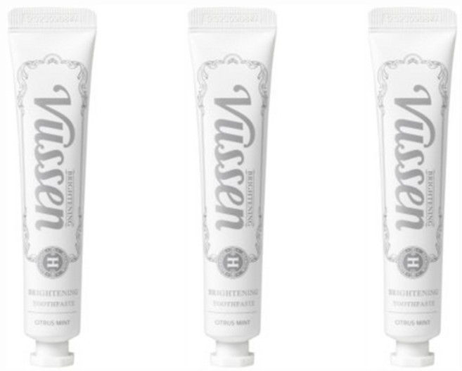 오스템 뷰센 뉴 에이치(New H) 휴대용 여행용 기능성 치약 3개 1세트, 40g