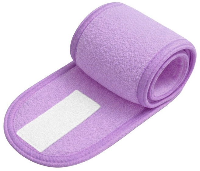 아띠꼴로 딱 붙어 세안 헤어밴드 세면 세수 찍찍이 머리띠 2개1세트, 클린보라, 1개