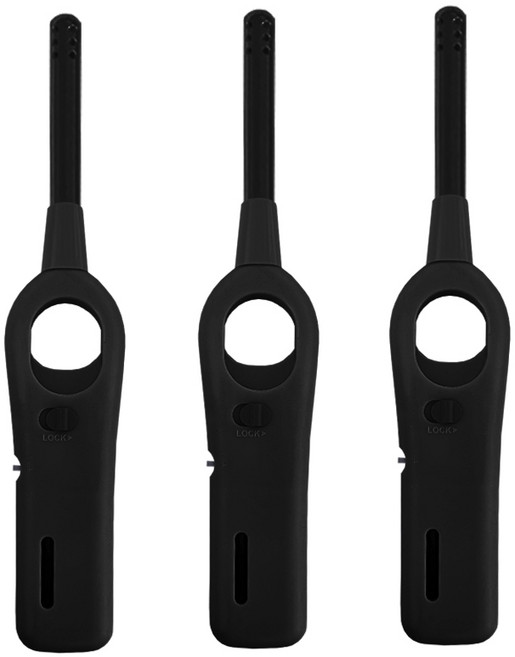 캔들용 가스 점화기 B형 - 3개, 블랙 3P, 1세트