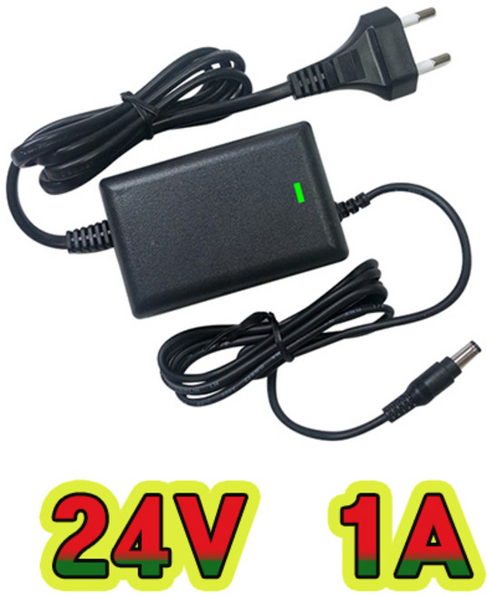 순흥전기 어댑터 24V 1A 전원선일체형 SMPS 1000mA 어댑터 아답터 직류전원장치, SH-32410, 1개