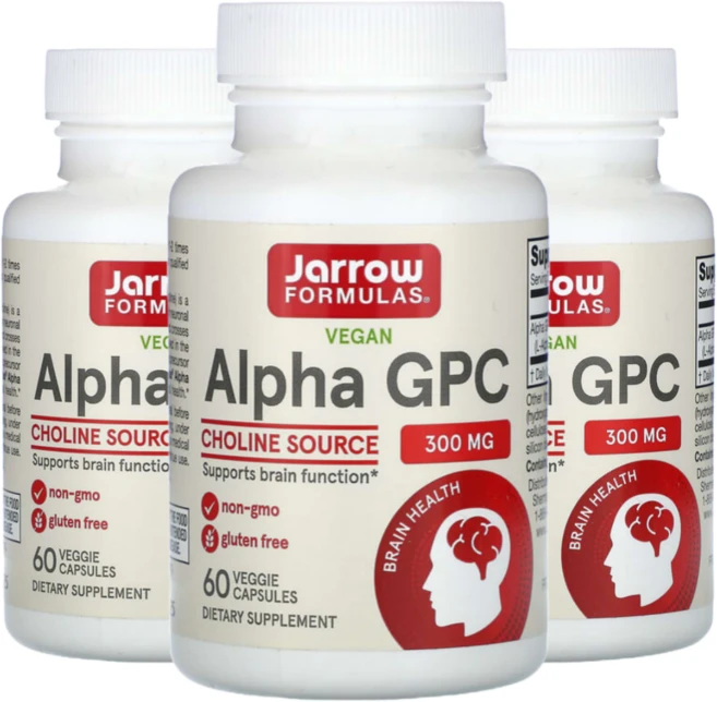 자로우 포뮬러스 비건 알파 GPC 300mg, 3개, 60정 - 쿠팡
