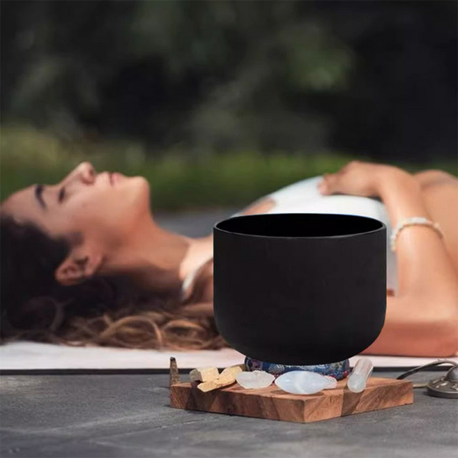 水晶缽 頌缽 音療碗, 1個, 眉心輪