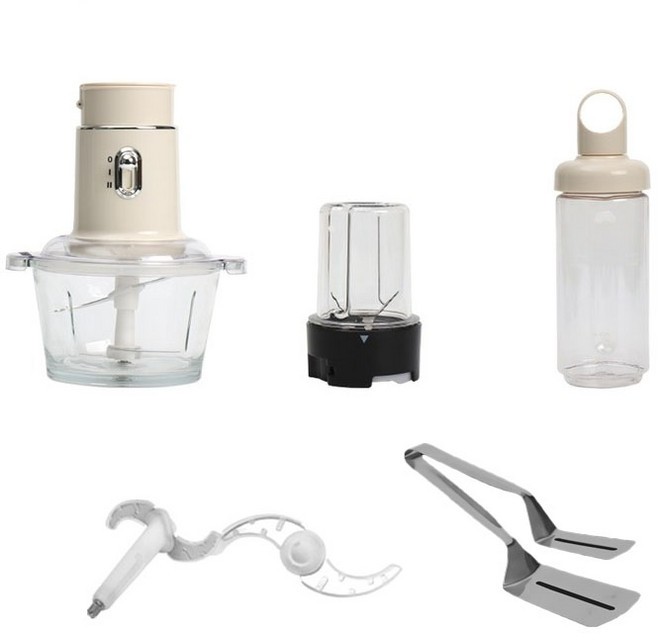 리벨 포인원 다지기 4가지 기능하나로~ 4in1 블렌더 믹서기 분쇄 텀블러 +뒤집개, 단품