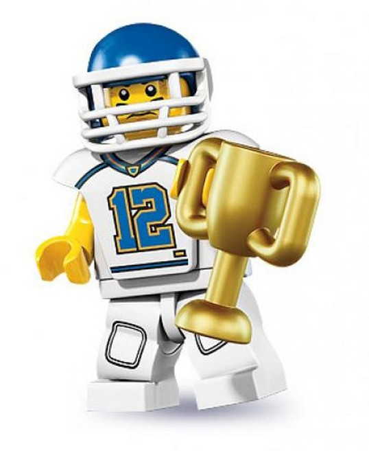 레고 8833 미니피규어 시리즈 8-5번 미식축구 선수 정품, 1