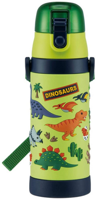 스케이터 입체 원터치 스텐보틀, 공룡, 480ml, 1개