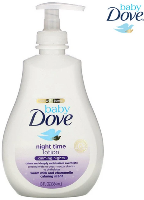 도브 베이비 나이트타임 로션 카밍 나이트 384ml, 1개 - 쿠팡