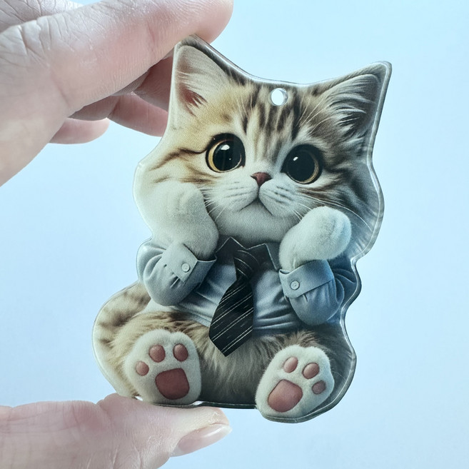 땡스스토리 강아지 고양이 스마트톡 그립 핸드폰거치대, 1개, 고양이2