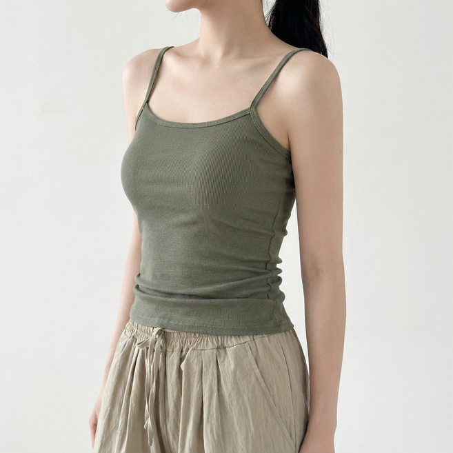 제너럴에이 골지 끈나시 이너 나시티 스판 민소매