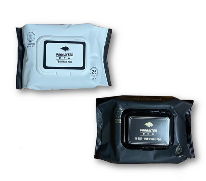 볼링공 전용클리너 데오드란트 티슈 볼링용품, 블랙볼링공전용클리너티슈