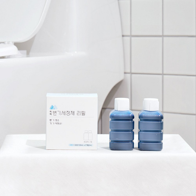 쓱싹 자동변기세정제 리필용 세정액 에코후레쉬 닥터클린 소다스쿨 호환가능 화장실 변기세정제, 2개, 100ml