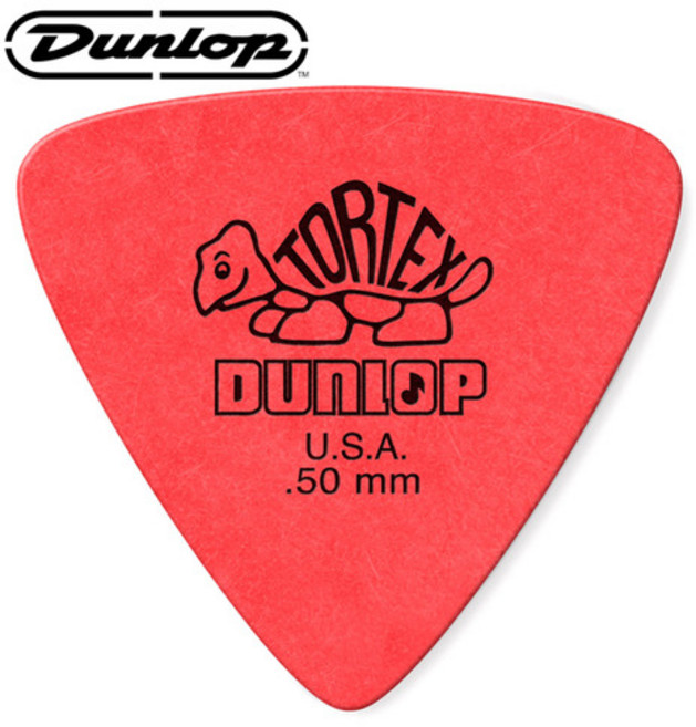 던롭 톨텍스 트라이앵글 기타피크 0.5mm 12개