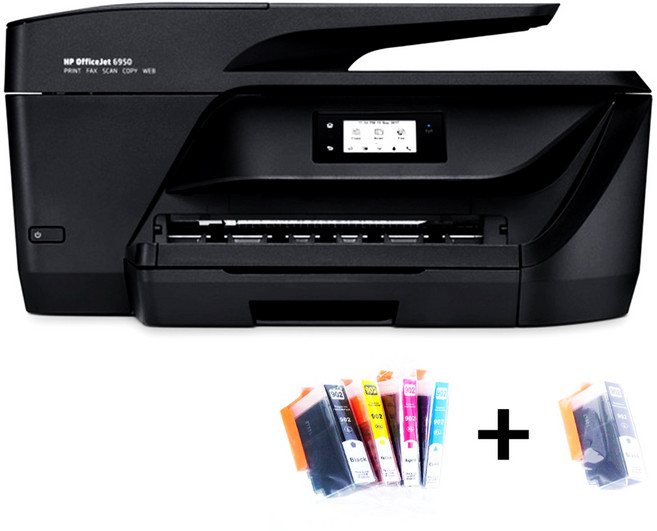 HP6958 팩스복합기 잉크젯 프린터 무한리필 잉크포함