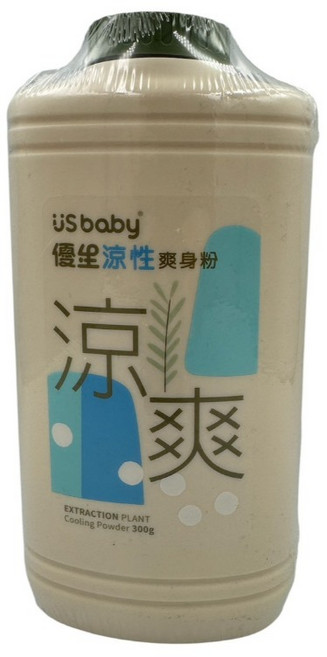 US BABY 優生嬰兒爽身粉 300公克, 1個, 優生涼性嬰兒爽身粉-經典香氛(新)