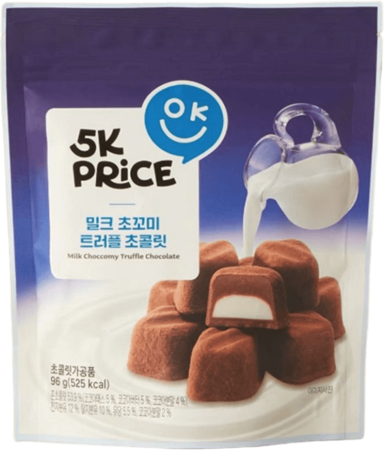 5K 프라이스 초꼬미 트러플초콜릿 우유맛 96g 5K PRiCE, 1개