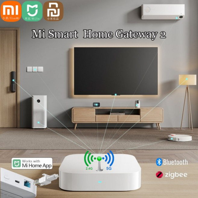 Xiaomi 호환-오리지널 Mijia 스마트 홈 키트 게이트웨이 경보 시스템 제어 라디오 Yi 카메라 Mi 도어 센서, 03 Gateway and AU, 1개