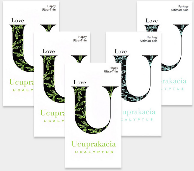 유추프라카치아 극초박형 콘돔 초박형 세트, 1세트, 48개입