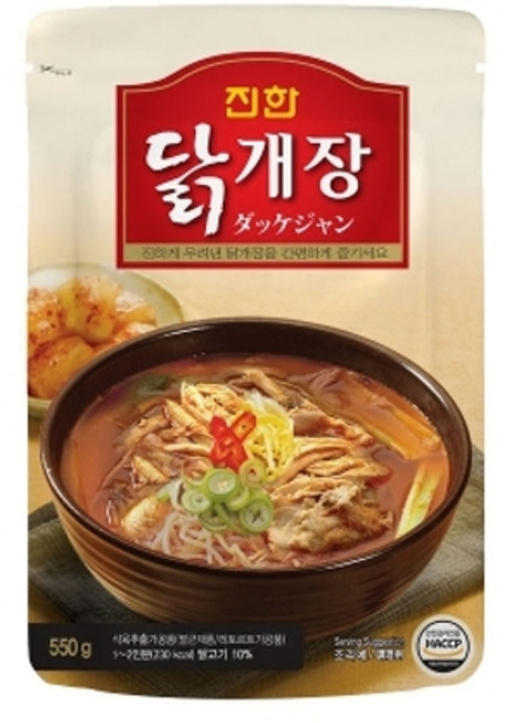 진한 닭개장 550g x1개, 없음, 1개