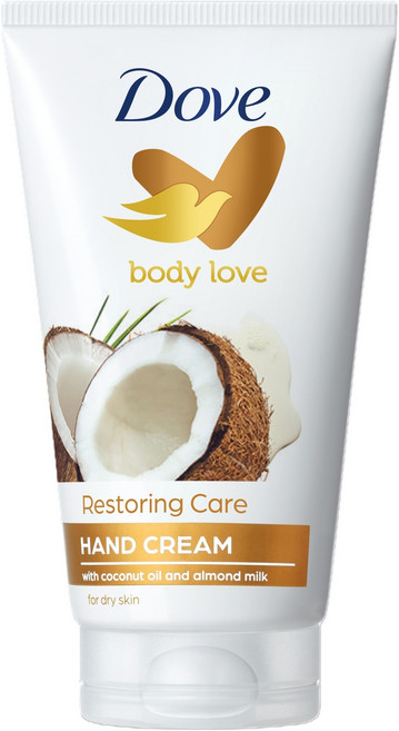 도브 바디러브 리스토어링 케어 핸드크림 코코넛 밀크 향, 75ml, 1개